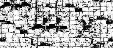 Soyut Kara Damga kaba vektör arka planında sıkıntı yaratıyor. Arkaplan için siyah grunge dokusu