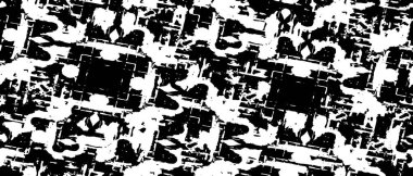 Soyut Kara Damga kaba vektör arka planında sıkıntı yaratıyor. Arkaplan için siyah grunge dokusu