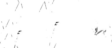 Grunge üst üste biniyor. Soyut siyah-beyaz vektör arkaplanı. Çatlak, leke ve noktalarda kirli desenli tek renkli klasik yüzey. Karanlık korku tarzında eski bir duvar.