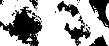 Grunge üst üste biniyor. Soyut siyah-beyaz vektör arkaplanı. Çatlak, leke ve noktalarda kirli desenli tek renkli klasik yüzey. Karanlık korku tarzında eski bir duvar.