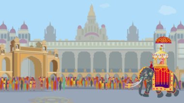 Dasara Festivali, Jumbo Savari geçit töreni animasyonu