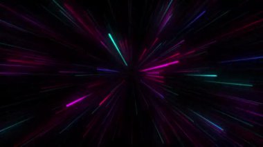 Soyut Arkaplan Canlandırması canlandırma canlandırması, parlayan neon çizgilerinin arkaplanı