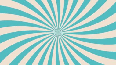 Döngü içinde Retro Desen Arkaplan Canlandırması, Göz kamaştırıcı Görseller için Retro Spiral Patlama Arkaplanı
