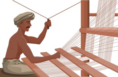 İnsan el dokumasının vektör çizimi