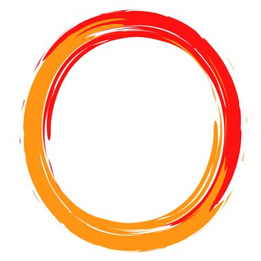 O harfi, beyaz arkaplanda alfabe harfi, vektör illüstrasyonu 