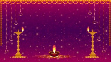 Diwali şenlik arka plan animasyonu, Mutlu Diwali Dilekleri Animasyon Diyas