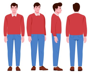 İş adamı karakteri canlandırması, hikaye anlatımını zahmetsizce geliştir