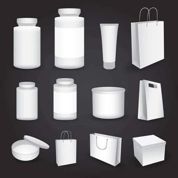 Jar Container Collection Vector Illustration Stock Illusztrációk