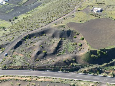 İsrail Eyaleti adasının vadisinin havadan görünüşü.