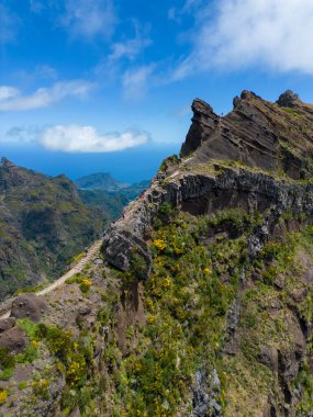 Güzel deniz ve okyanusun havadan görünüşü