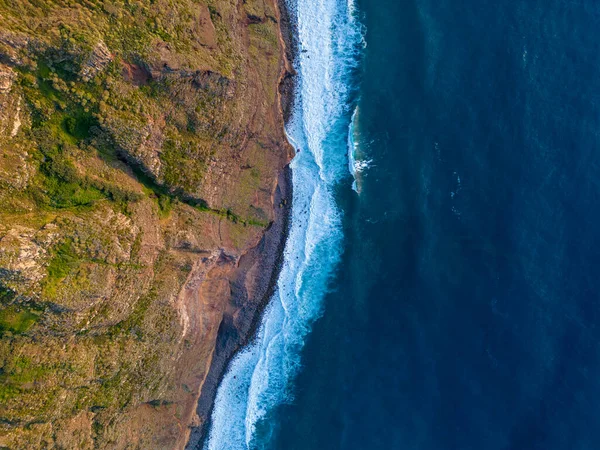 Légi Kilátás Gyönyörű Tengerre Óceánra — Stock Fotó