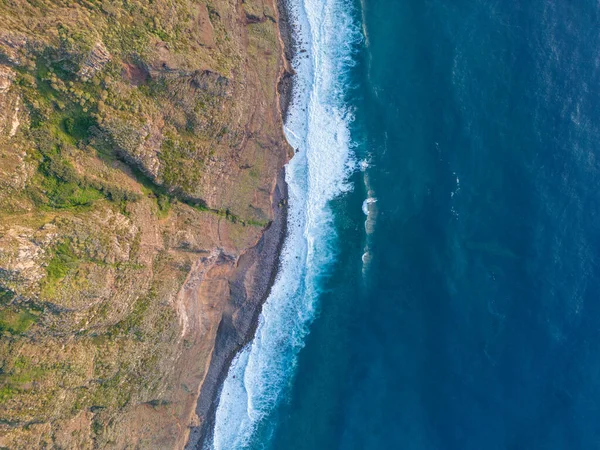 Légi Kilátás Gyönyörű Tengerre Óceánra — Stock Fotó