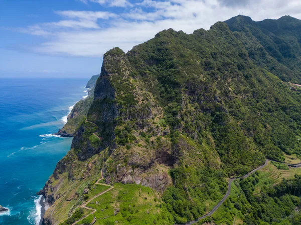 stock image aerial view of the beautiful sea and the ocean