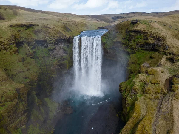 Piękny Wodospad Islandzie — Zdjęcie stockowe