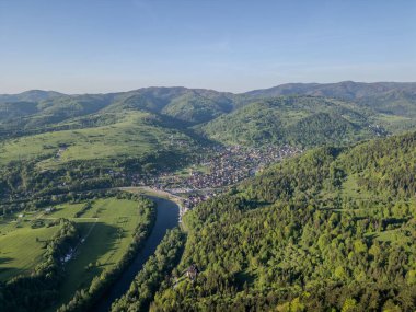 Yazın Karpatlar 'ın hava manzarası