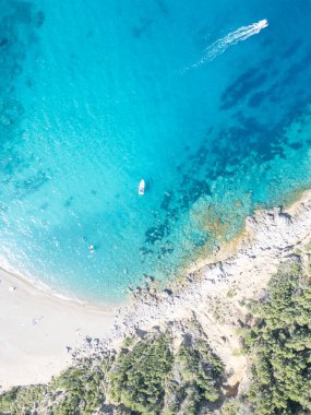 Temiz su mallorkası ve İspanya 'nın güzel sahil manzarası.