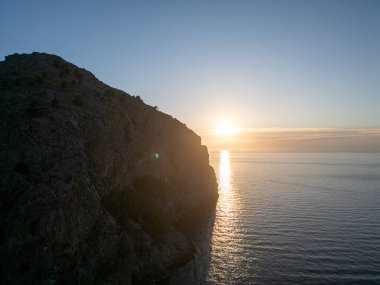 İspanya, Mallorca 'da güzel bir gün batımı