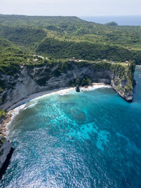 İsrail 'in kuzeyindeki Akdeniz adasının manzarası