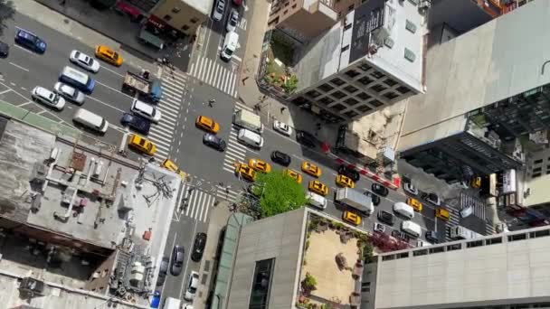New York États Unis Mai 2021 Vidéo Verticale Une Intersection — Video