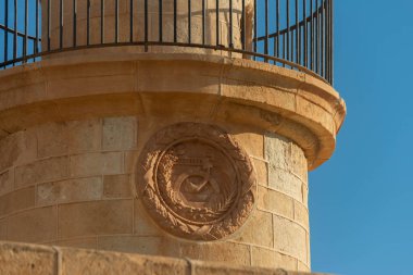 ROQUETAS DE MAR, SPAIN - 24 NOVEMBER 2022 One of the many beautiful historical buildings in the city of Roquetas de Mar, built in 1863