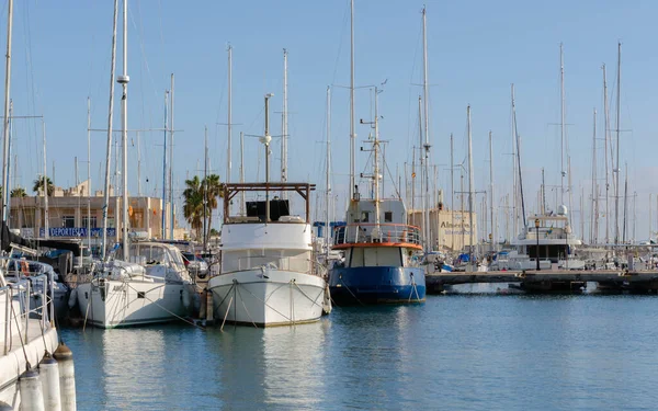 Almerimar Hiszpania Grudzień 2022 Jeden Największych Portów Rekreacyjnych Wybrzeżu Almerii — Zdjęcie stockowe