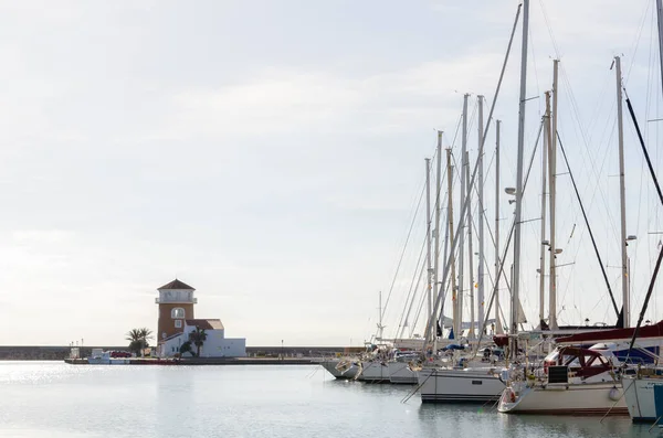 Almerimar Espagne Décembre 2022 Des Grands Ports Plaisance Côte Almeria — Photo