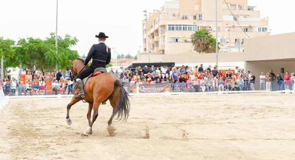 Roquetas Mar Španělsko Května 2023 Prokázání Jezdeckých Dovedností Během Čistokrevné — Stock fotografie