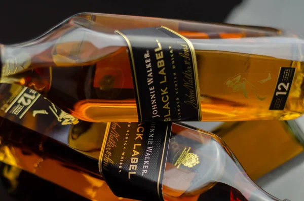 Londres Reino Unido Junio 2023 Johnnie Walker Black Label Whisky — Foto de Stock