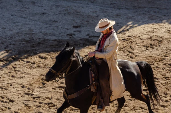Almeria Spain December 2022 Dressed Distinctive Wild West Costumes Actors — Stock Photo, Image