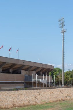 CARTAGENA, İspanya - 19 Eylül 2022 İspanya 'nın Cartagena kentindeki çok amaçlı stadyumda 15 105 seyirci kapasiteli