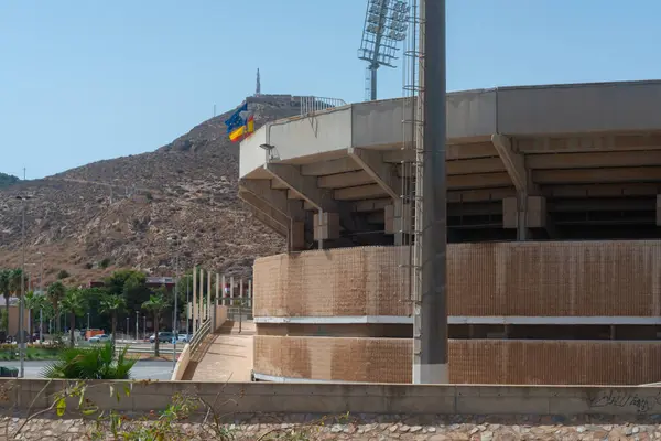 Cartagena Hiszpania Wrzesień 2022 Wielofunkcyjny Stadion Nadmorskiej Miejscowości Turystycznej Cartagena — Zdjęcie stockowe