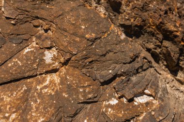 Tasarım ve dekorasyon, doku kayalar için doğal desen ile Mineral Malzeme yüzey çekim