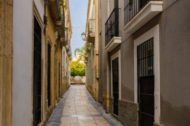 ALMERIA, SPAIN - 11 Aralık 2023 Cezayir 'in küçük meydanlarından birinde parlayan bir balo anıtı, kentin en temsili değerlerini iletiyor ve ziyaretçiler için turistik bir cazibe alanı oluşturuyor.