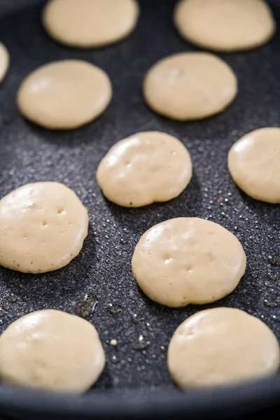 Frying Mini Pancake Cereal Nonstick Frying Pan — Stock Photo, Image