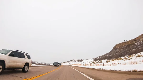 Denver Colorado Estados Unidos Febrero 2020 Conducir Por Una Carretera —  Fotos de Stock