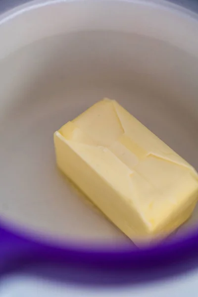 Bâton Fusion Beurre Non Salé Dans Melting Pot Bonbons — Photo
