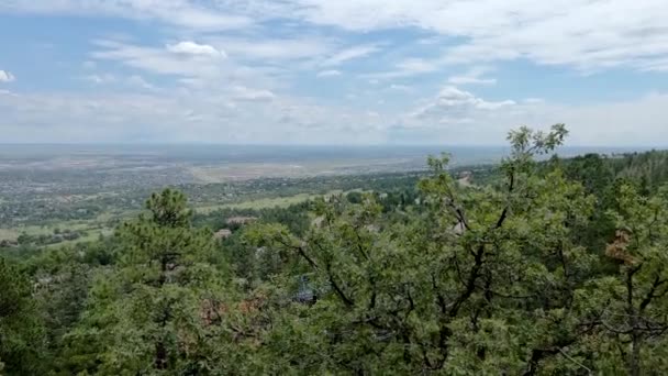 Paseo Telesilla Zoológico Cheyenne Mountain Durante Verano — Vídeo de stock