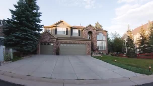 Denver Colorado Usa July 2020 View Typical Suburban Neighborhood Summer — Stock Video