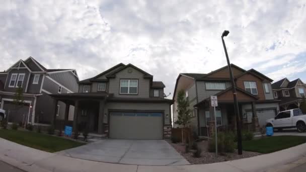 Denver Colorado Usa Juli 2020 Blick Auf Das Typische Vorstadtviertel — Stockvideo