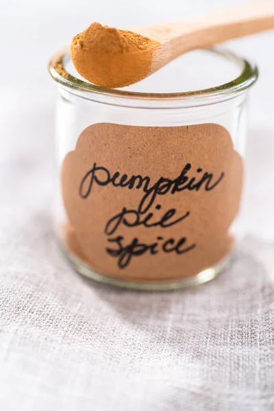Homemade Pumpkin Pie Spice Autumn Recipes — Stock Photo, Image