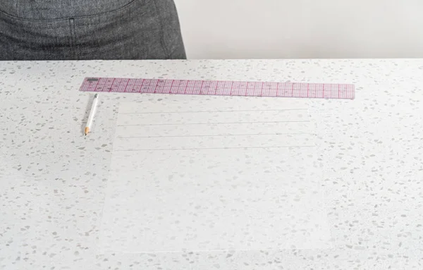 用羊皮纸制作切面模切自制软糖 — 图库照片