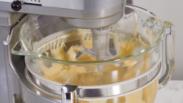 Step Step Mixing Ingredients Batter Lemon Pound Cake — Stock Video
