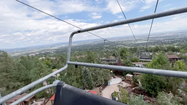 Colorado Springs Colorado Ηπα Αυγούστου 2022 Ski Βόλτα Ανελκυστήρα Στο — Φωτογραφία Αρχείου