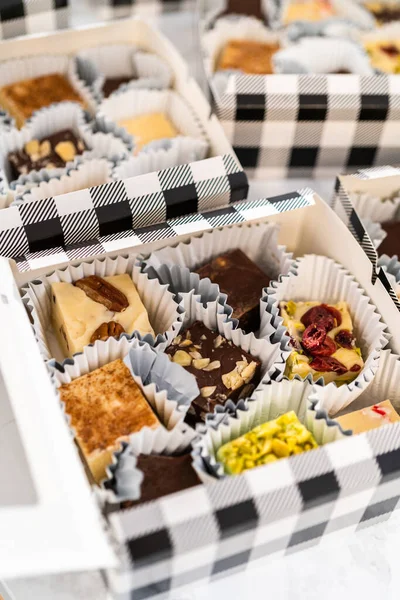 Emballage Une Variété Maison Biscuits Caramel Pain Épice Pour Les — Photo