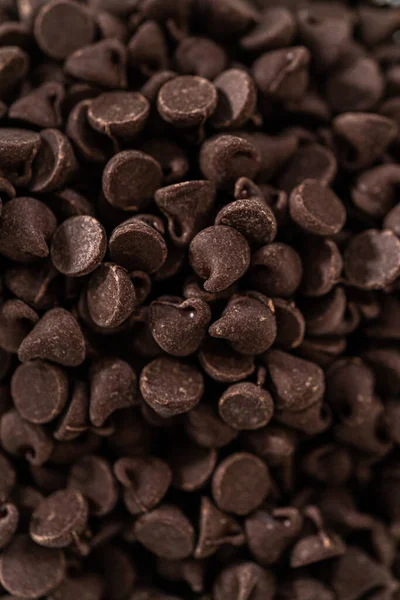 Gemeten Ingrediënten Glazen Mengkommen Chocoladefudge Maken Met Pindakaas Werveling — Stockfoto