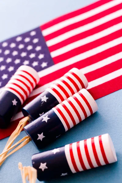 Patriotic Items Celebrate July 4Th — Stock Photo, Image