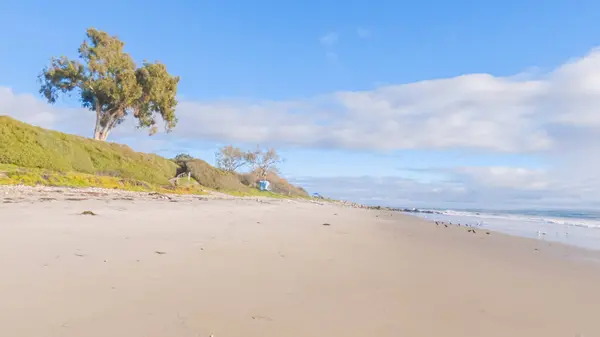 캘리포니아의 해변의 모래는 조용합니다 — 스톡 사진