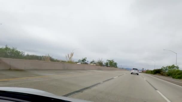 Los Angeles California Usa Dicembre 2022 Pov Guidare Lungo Highway — Video Stock