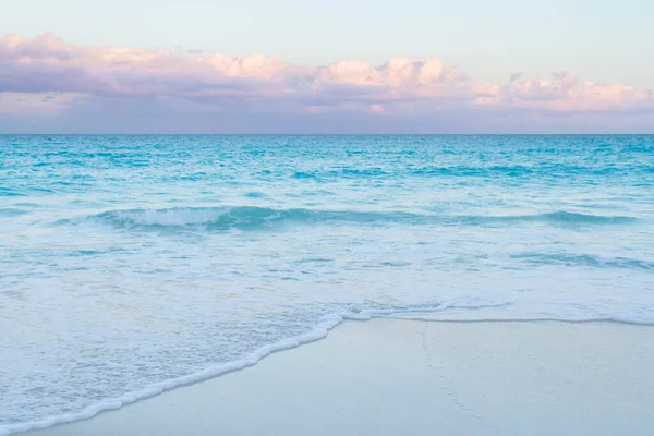 Закат Над Пляжем Карибском Море — стоковое фото