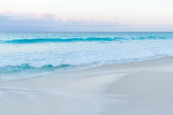 Pôr Sol Sobre Praia Mar Caribe — Fotografia de Stock